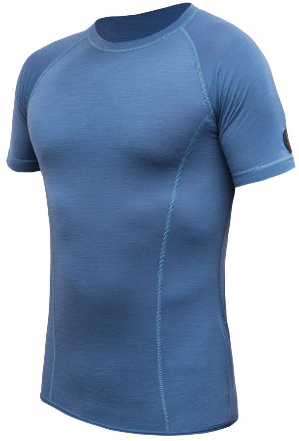SENSOR MERINO AIR pánské triko kr.rukáv riviera blue Velikost: L