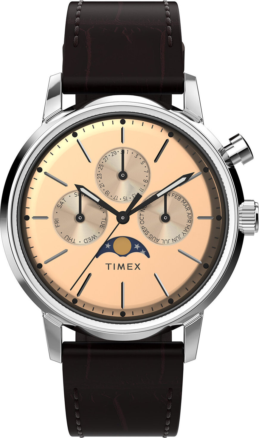 Hodinky Timex Marlin TW2W51100 Rose Gold/Brown