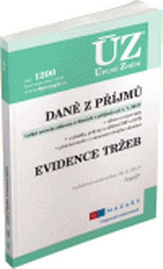 ÚZ 1200 Daně z příjmů, evidence tržeb