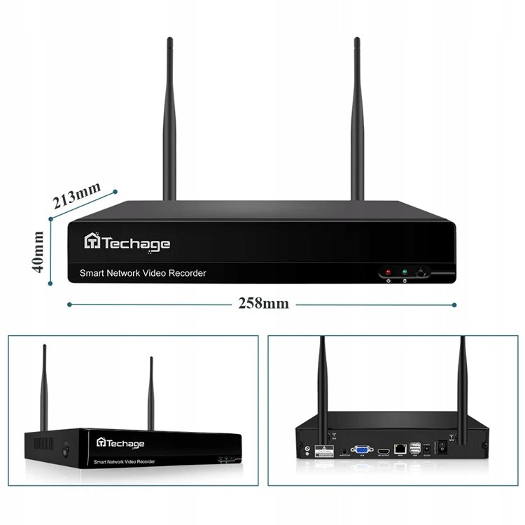 Monitorovací sada Techage monitoring kamerová sestava 3mpx