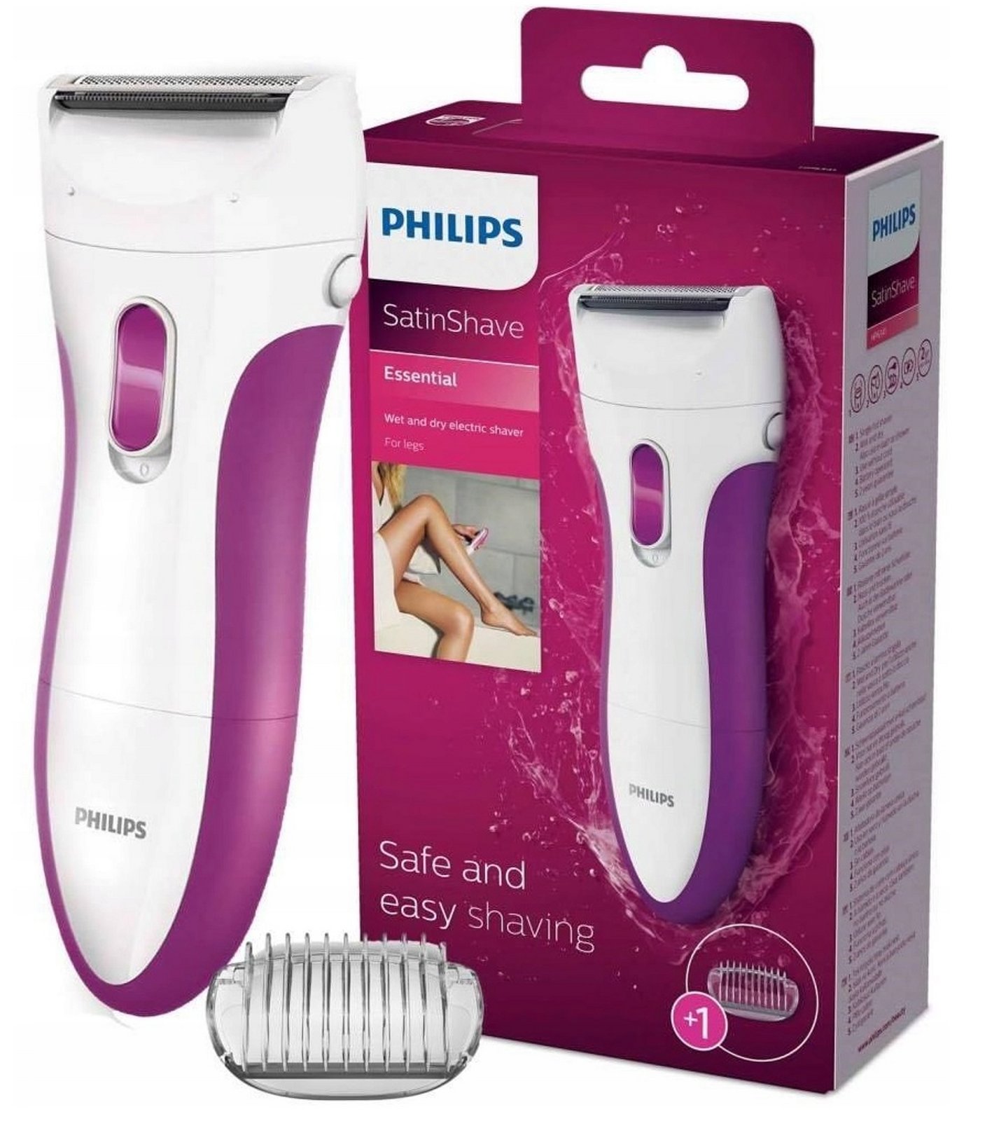 Voděodolný Holicí Strojek Philips Lady Shaver Epilátor Na Tělo Bezdrátový
