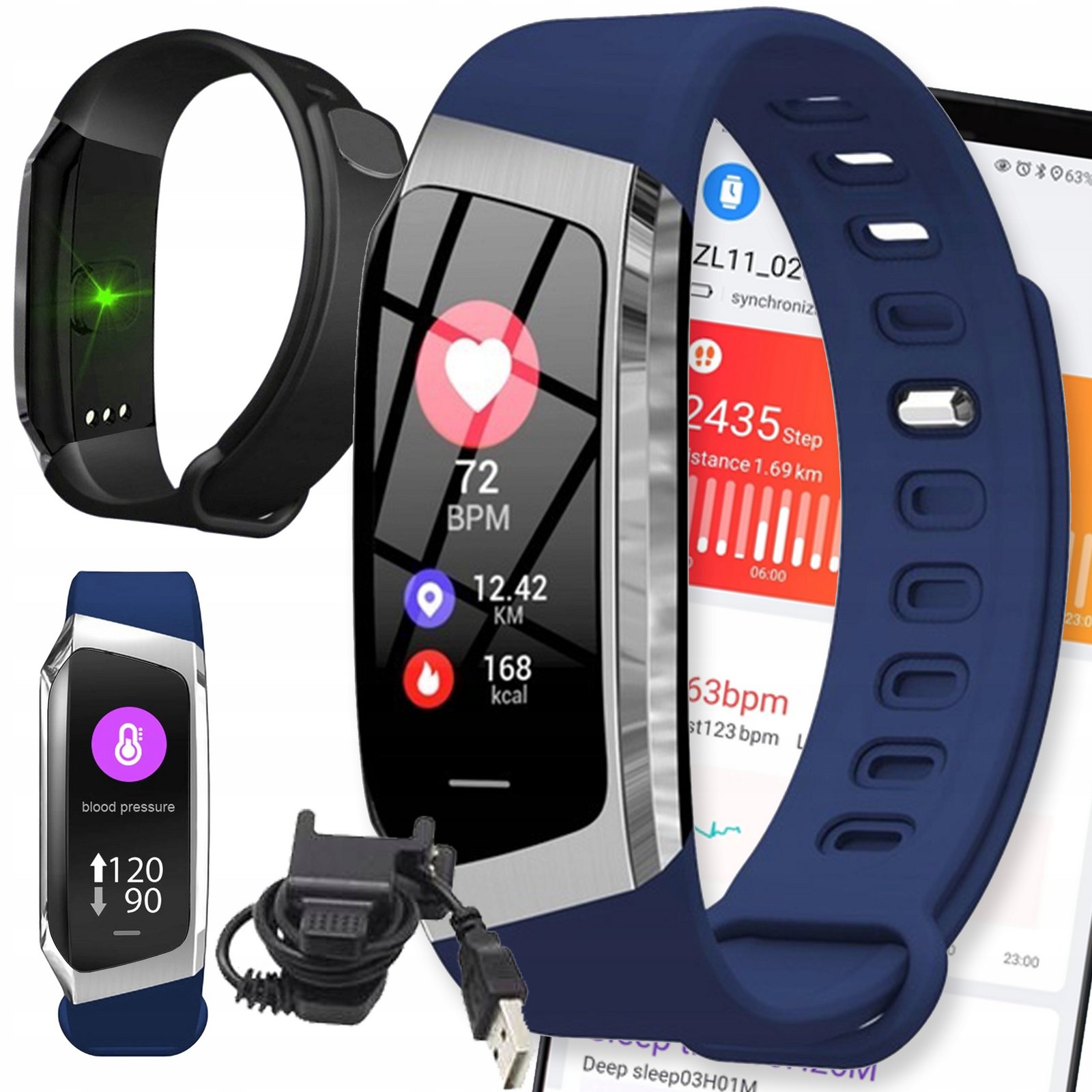 Chytré Hodinky Smartband cs Menu Polské Smart Watch Pánské Dámské Sportovní