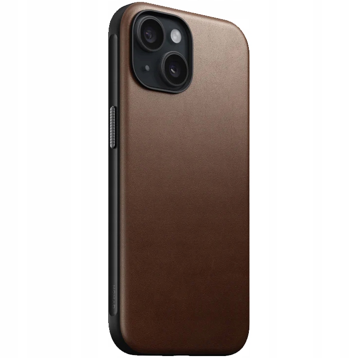 Kožený pouzdro Nomad na iPhone 15, odolný case, kryt, obal pro MagSafe