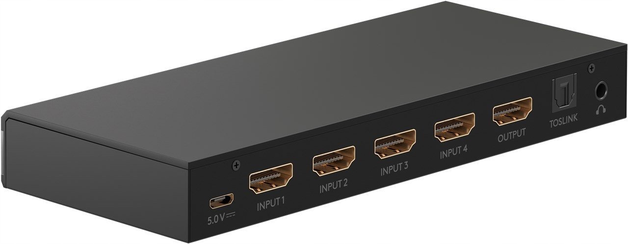 Hdmi přepínač s výstupem Toslink jack