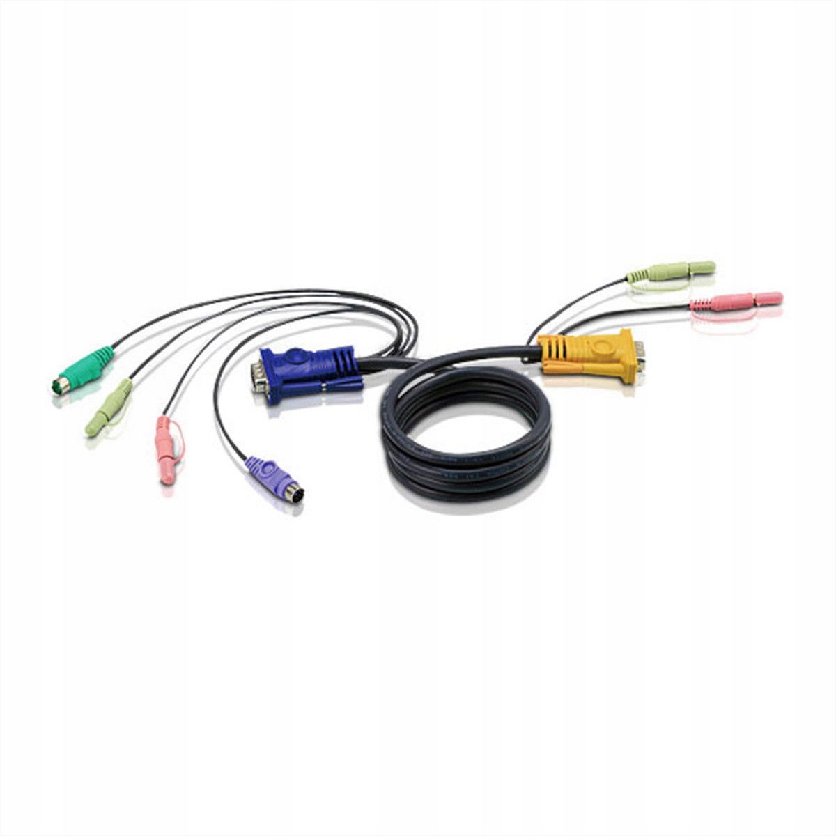 Aten 2L-5305P Kvm kabel Vga PS/2 a audio černý 5m
