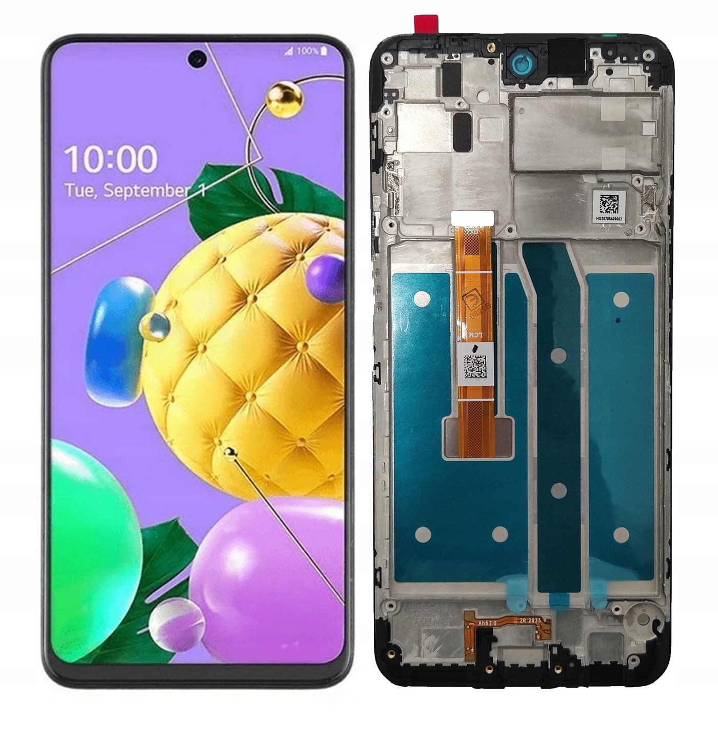 LCD Displej Pro Lg K52 Rámeček