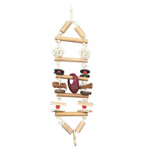 Bambusový žebřík hračka pro všechny papoušky 45 cm