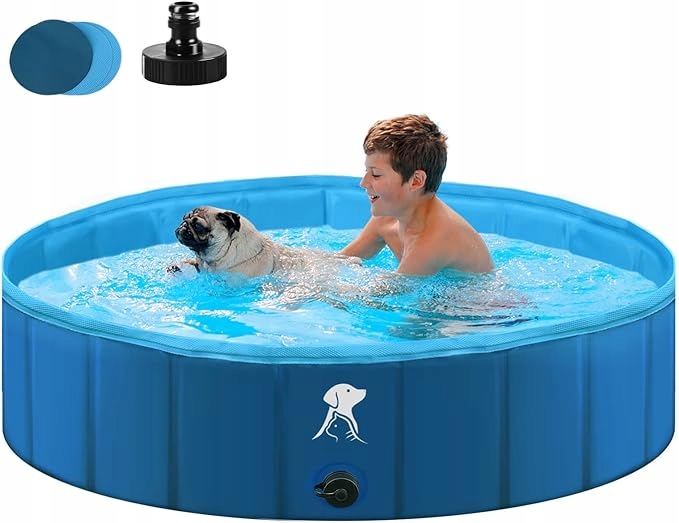 Bazének pro psy Fwiull 160 x 30 cm modrý