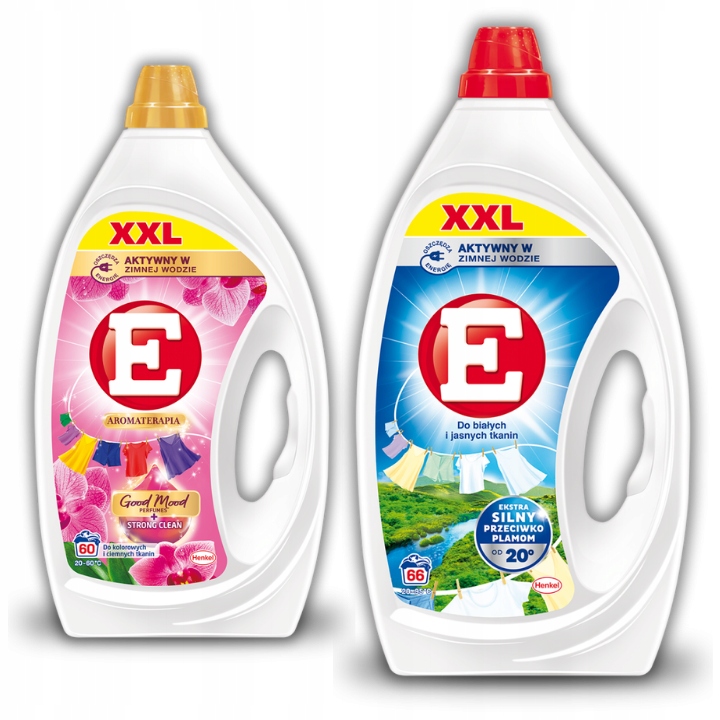 E Gel pro praní světlých barevných a tmavých tkanin XXL Mix 5,94 126 Praní