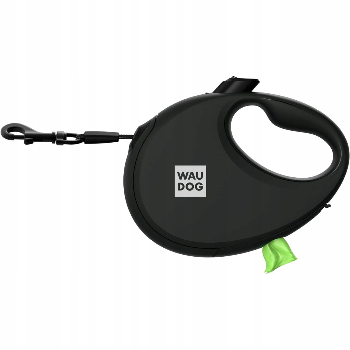 Vodítko automatické Waudog R-leash zásobníkem na sáčky černé M
