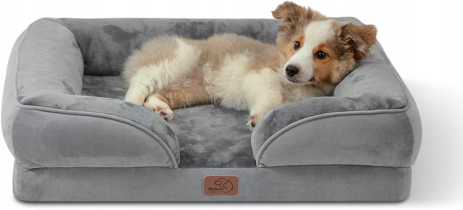 Bedsure Pelíšek gauč pro psa odstíny šedé 71 cm x 58 cm