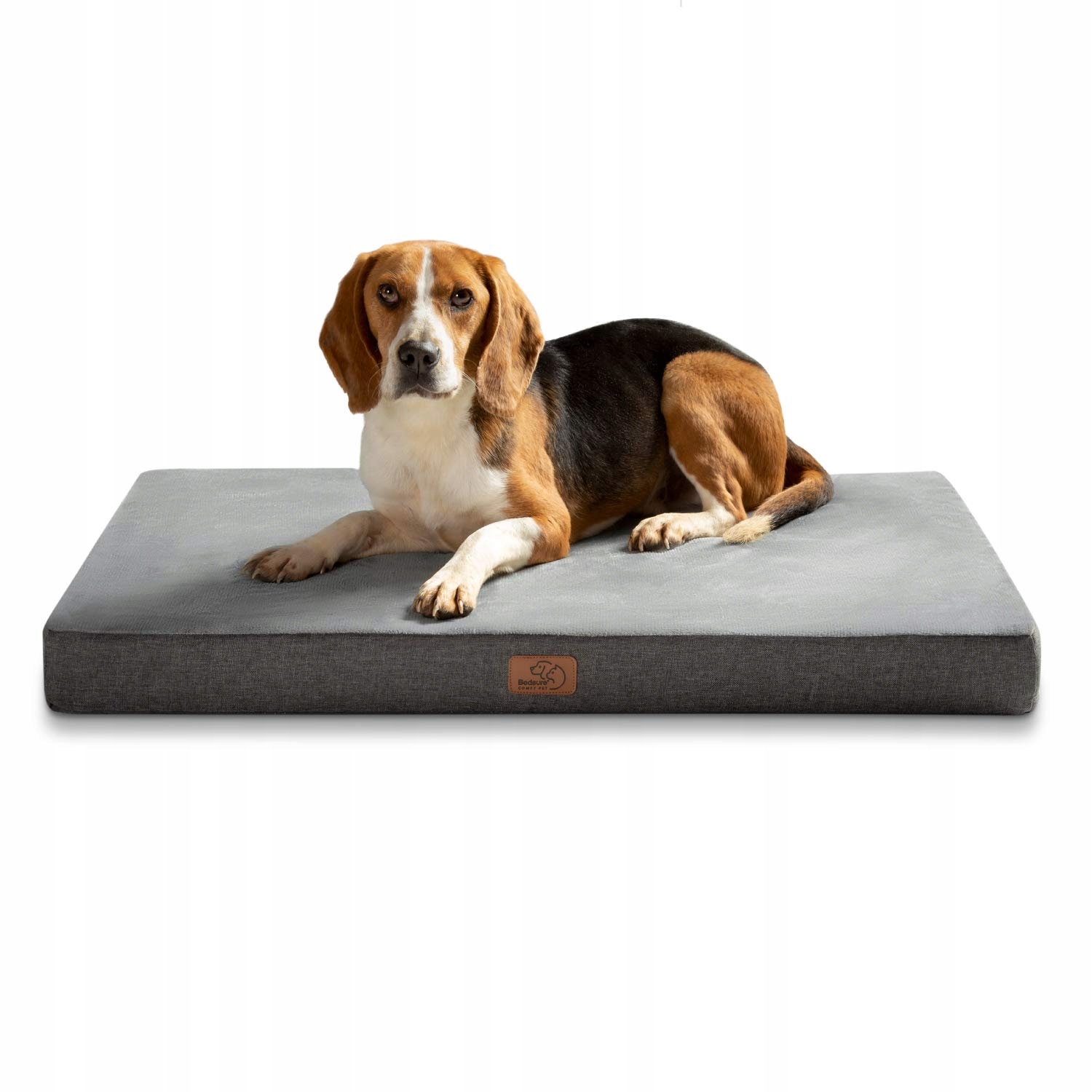 Bedsure pelíšek ortopedický pro psa odstíny šedé 104 cm x 74 cm