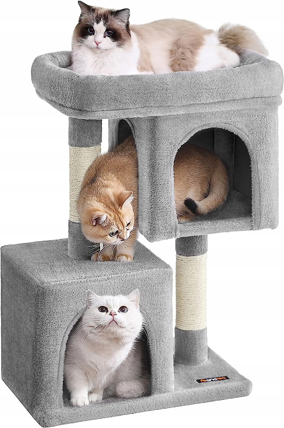 Kočičí pro kočky Feandrea odstíny šedé 49 cm x 32 cm x 74 cm
