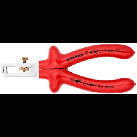 Odizolovací kleště, máčené, VDE 1000V, nastavitelné do 10 mm2 - KNIPEX 11 07 160