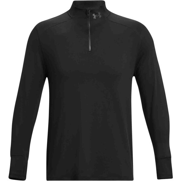 Under Armour QUALIFIER RUN 1/4 ZIP Pánské tričko, černá, velikost