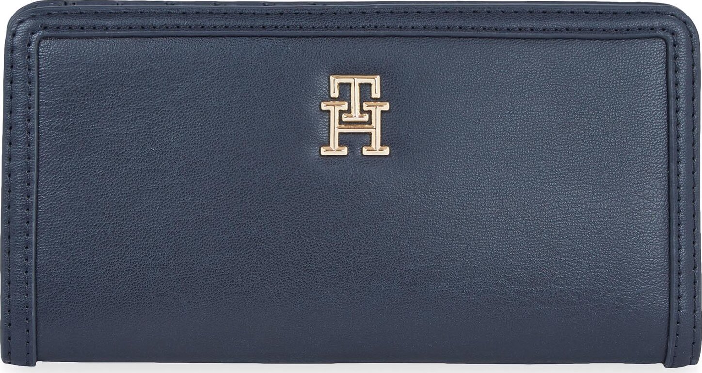 Velká dámská peněženka Tommy Hilfiger Th Monotype Large Slim Wallet AW0AW16210 Space Blue DW6