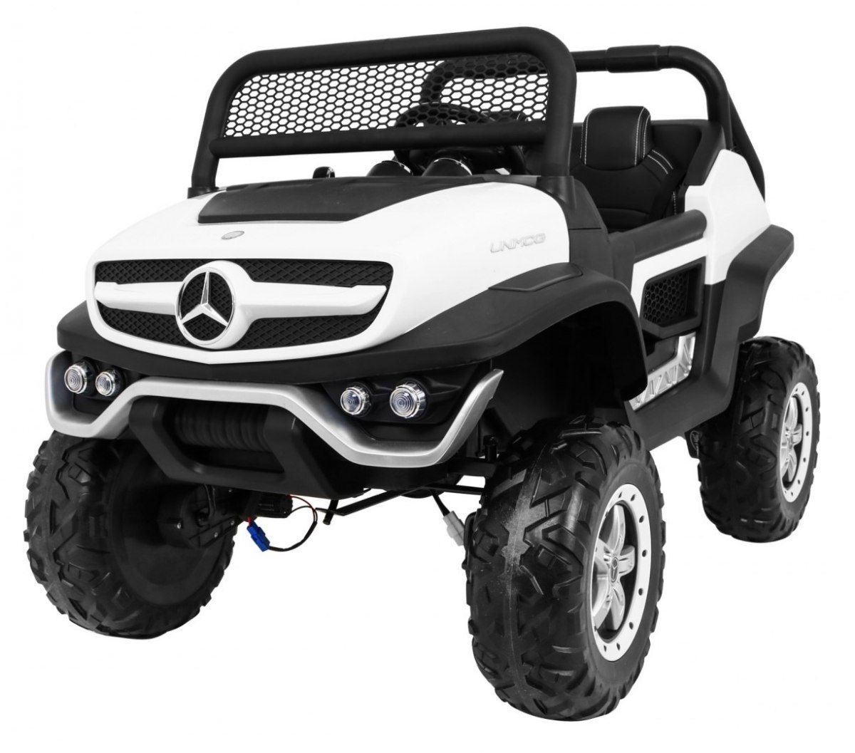 mamido Dětské elektrické auto Buggy 4x4 Mercedes-Benz Unimog bílé