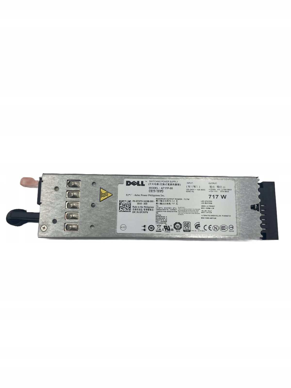 Dell 717W 100-240V R610 NX3600 NX3610 Ac 50/60MHz Fjvyv