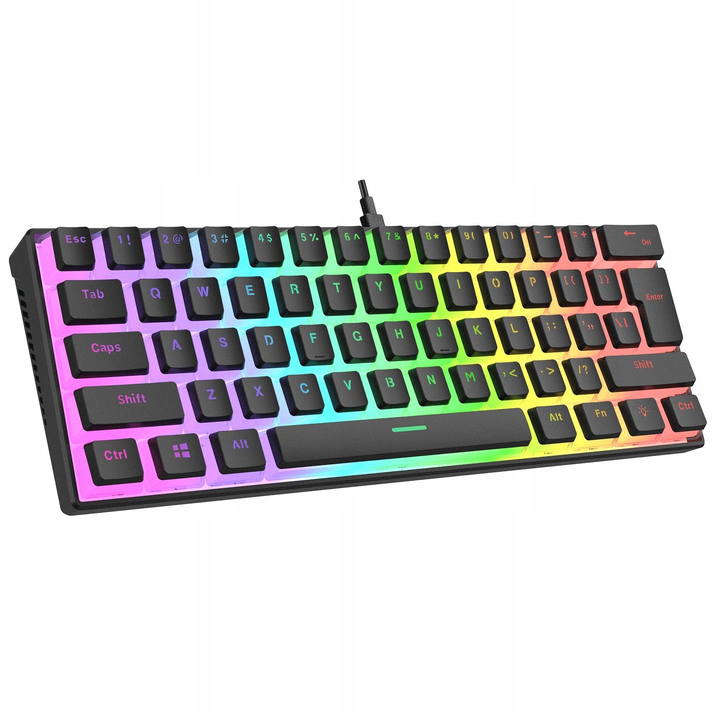 Rampage Mechanická klávesnice Radiant K11 Rgb Outemu Red černá