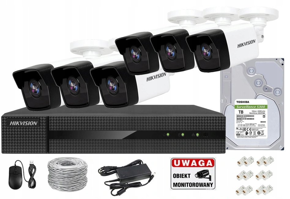 Monitorovací sada Hikvision CCTV-KIT2-IPCAM-T/B4