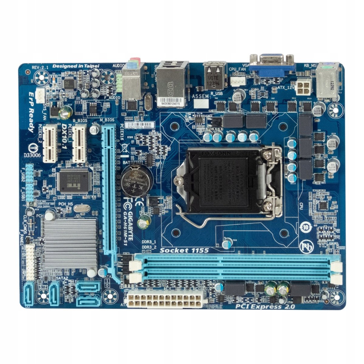 Gigabyte GA-H61M-S1 s.1155 DDR3 Pcie