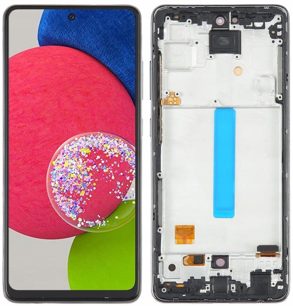 Dotykový Displej Samsung A52S Oled Rámeček Stříbrný