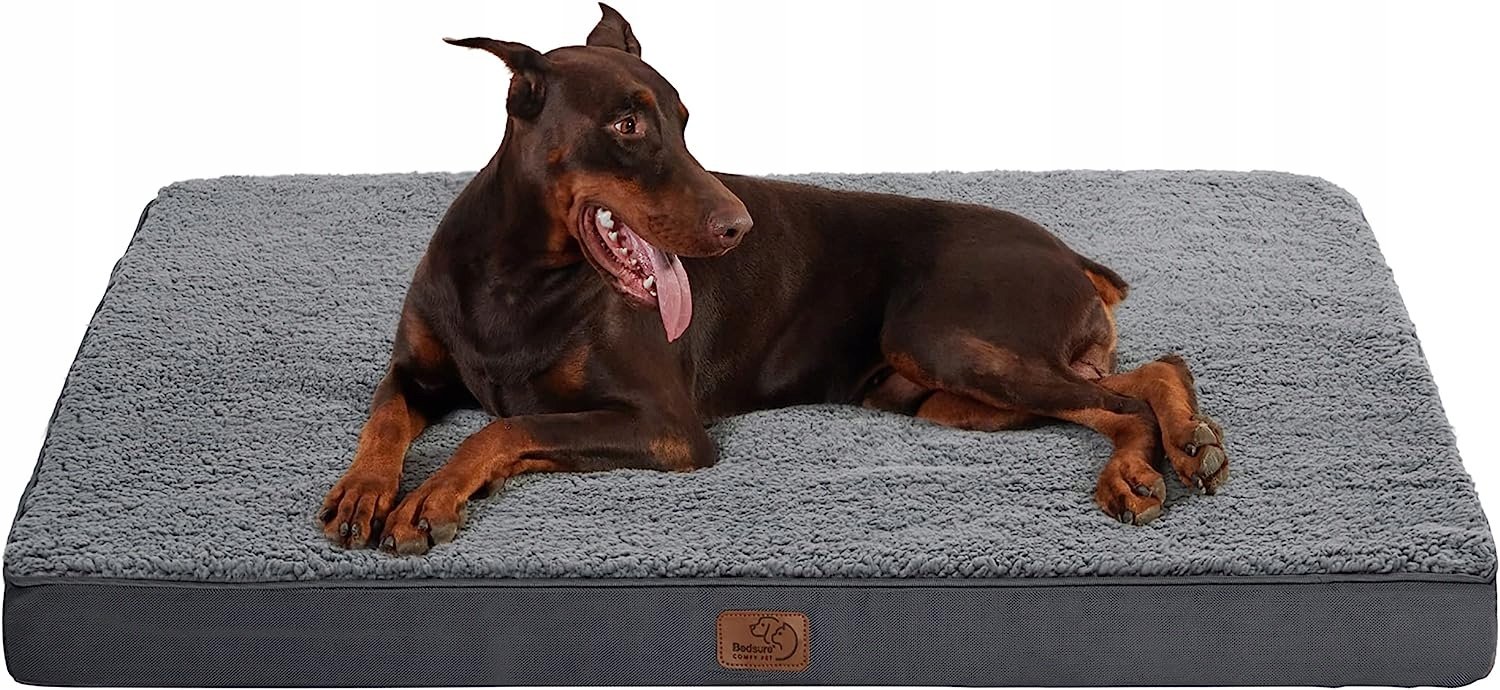 Bedsure pelíšek ortopedický pro psa odstíny šedé 137 cm x 111 cm