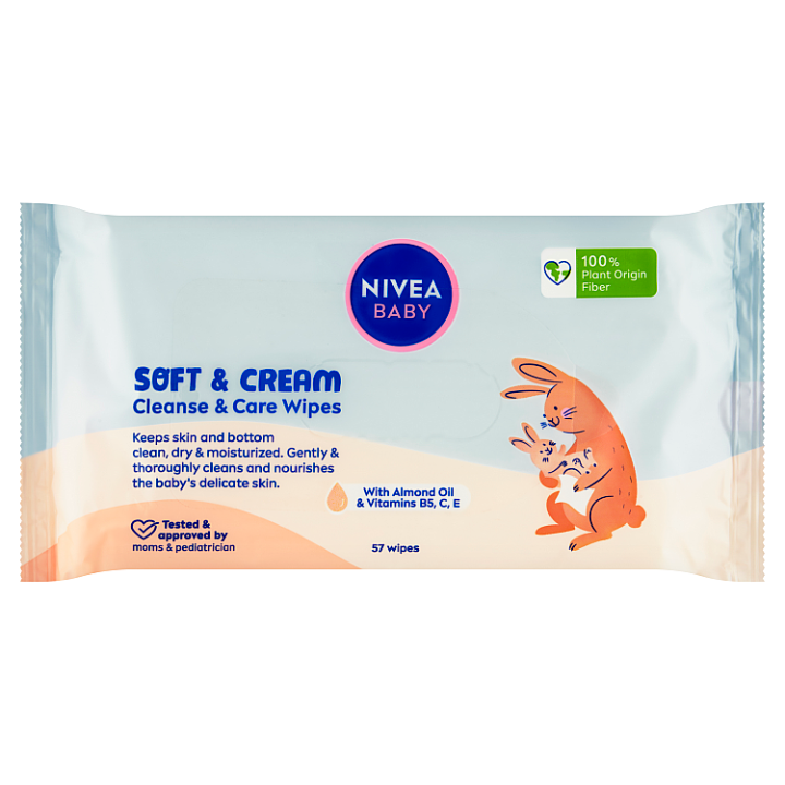 NIVEA Baby Soft&Cream čist.ubrousky 63ks 80551