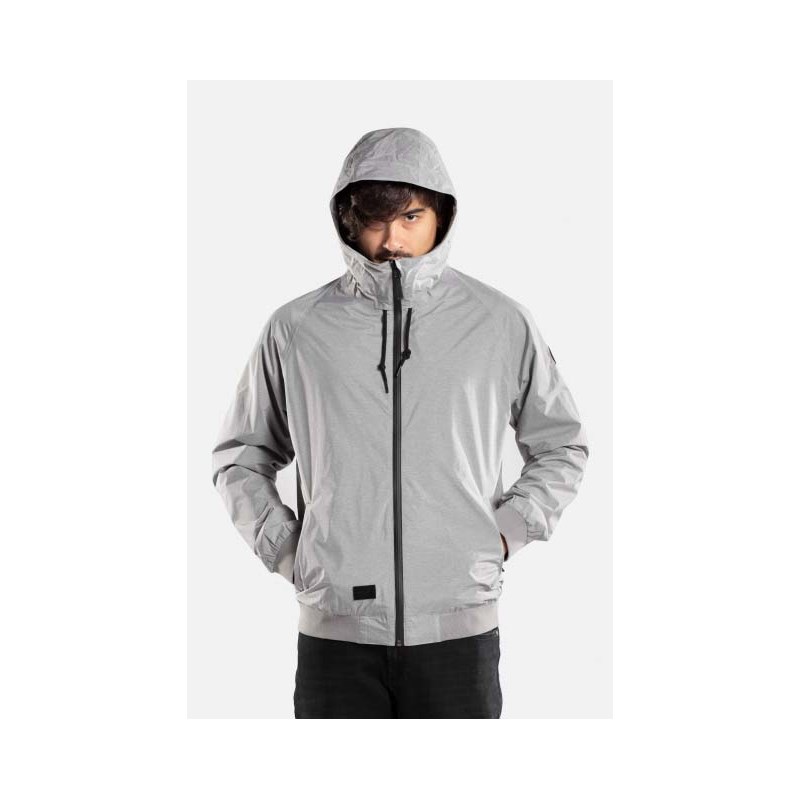 bunda REELL - Hooded Rib Jacket Grey Mel (140) velikost: M