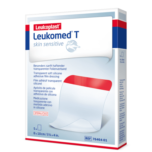 Leukomed T Skin Sensitive 8x10cm 5ks náplast bez polštářku