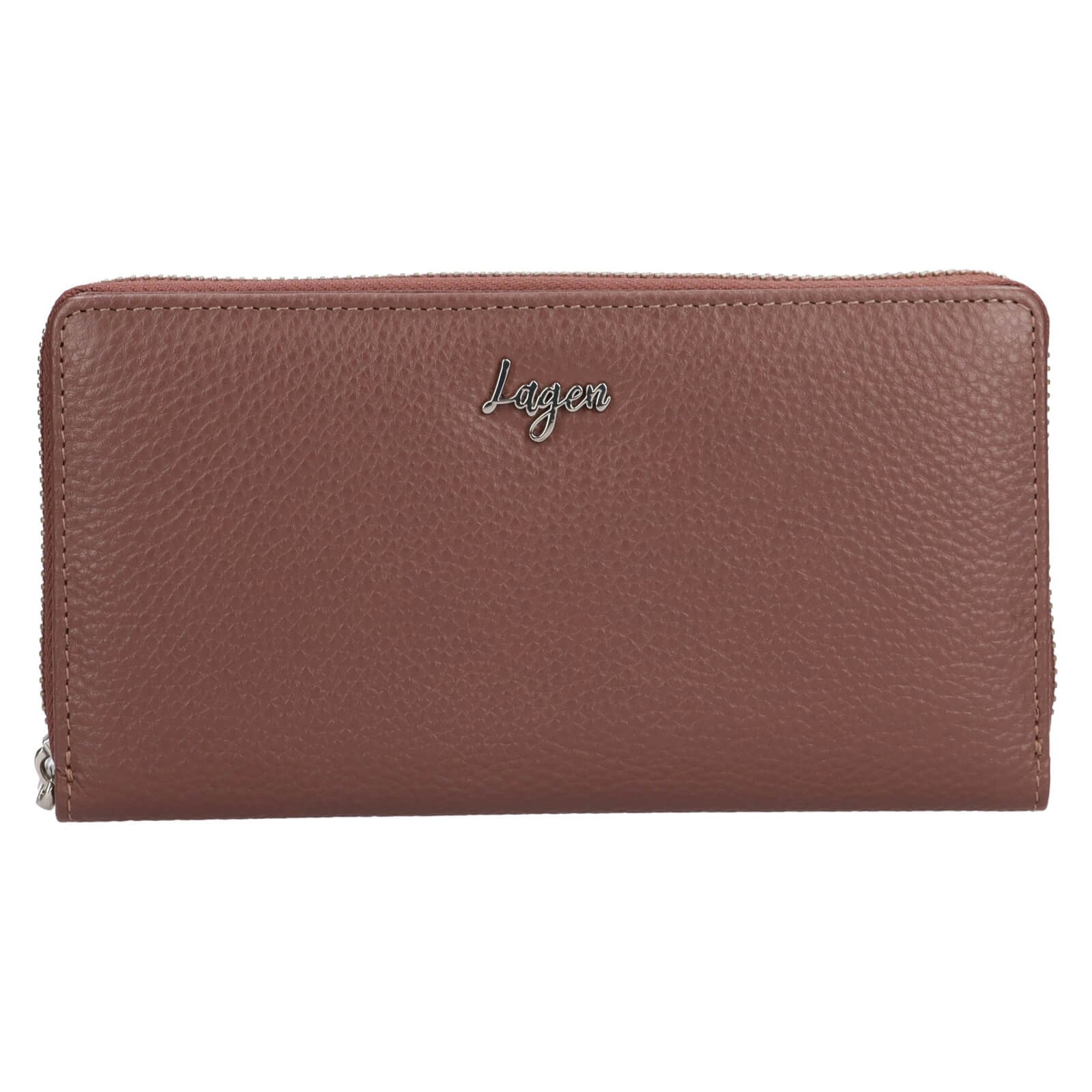 Dámská kožená peněženka Lagen Kora - hnědá