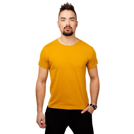 Glano Pánské triko - okrové Velikost: L, Žlutá