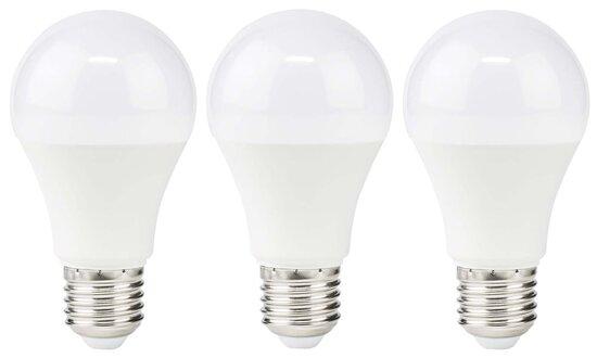 NEDIS LED žárovka E27/ A60/ 8 W/ 220 V/ 806 lm/ 2700 K/ teplá bílá/ matná/ 3 kusy