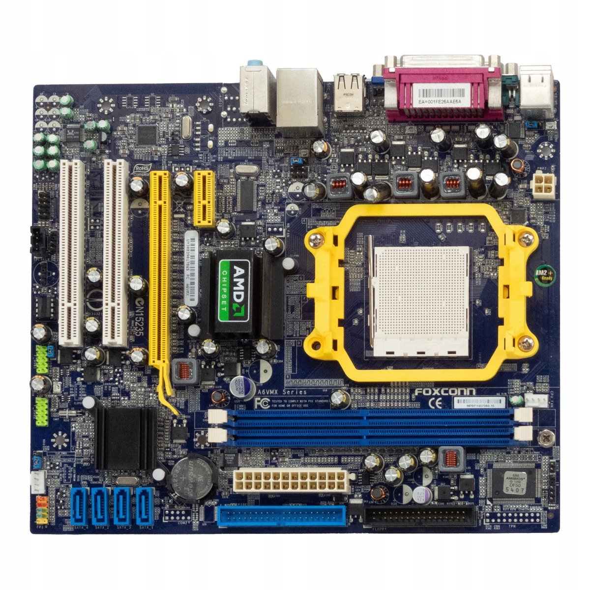 Foxconn A6VMX Socket AM2 2x DDR2 Ide/ata Sata PCIe Pci