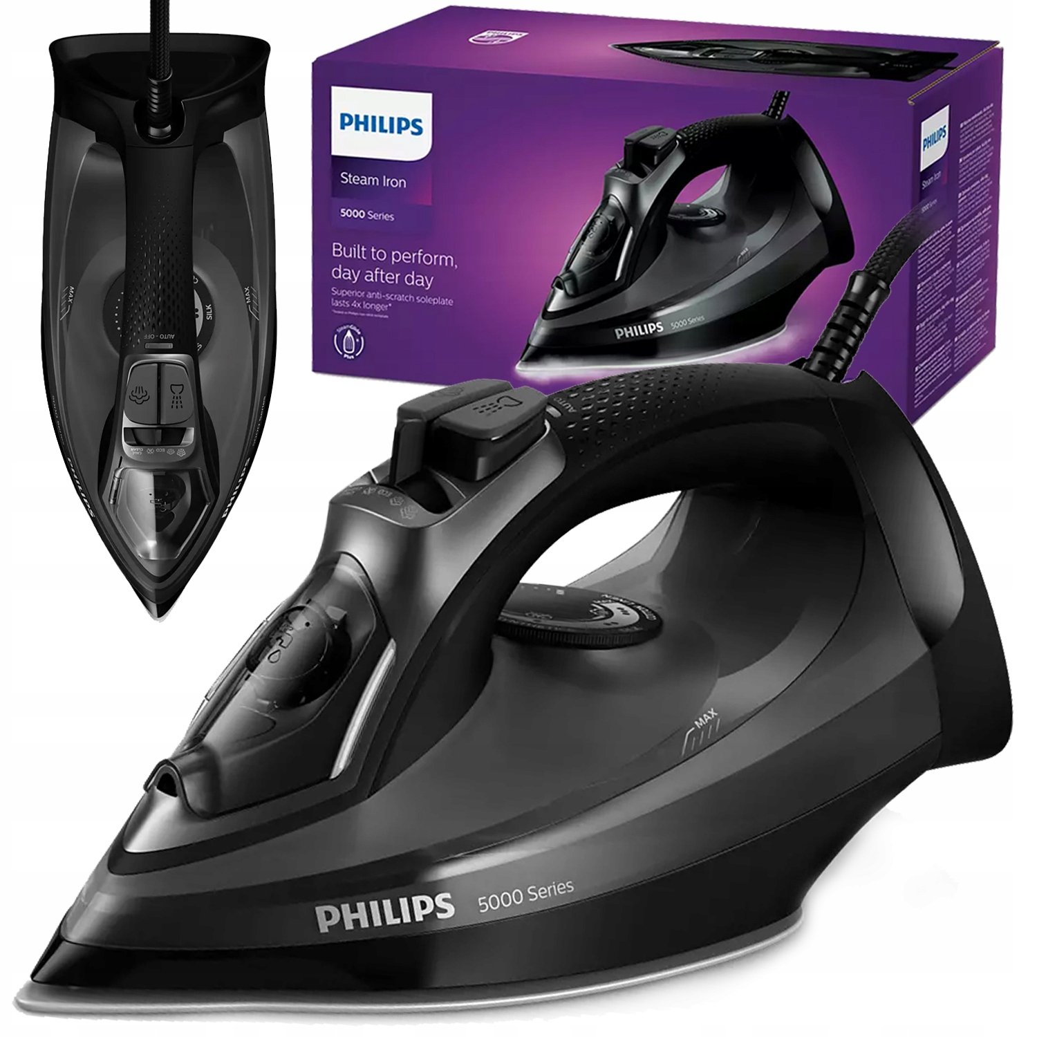 Žehlička Philips DST5040/80 SteamGlide Plus Azure černá