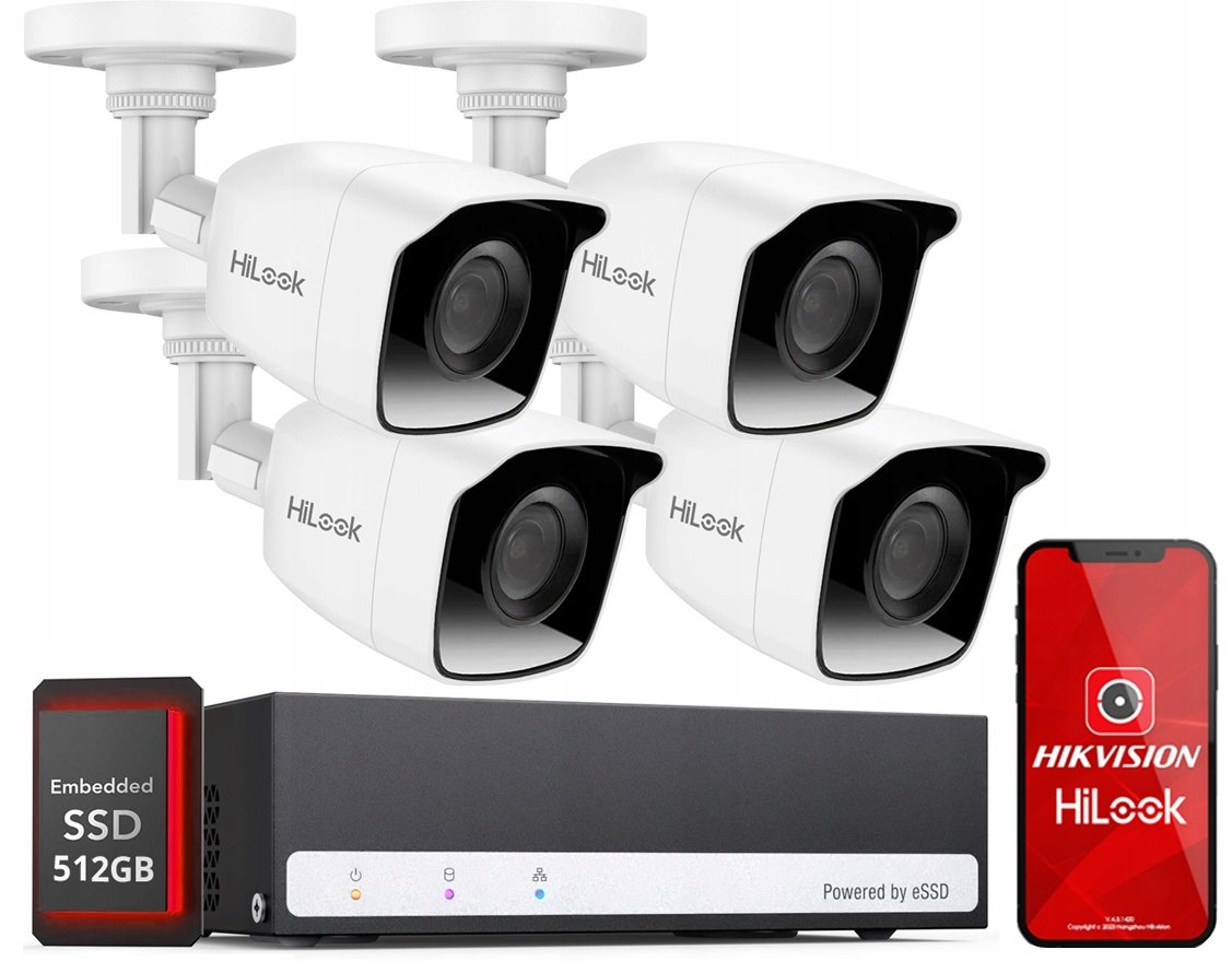 Monitorovací sada Hikvision TVICAM-B2M Dvr-ssd