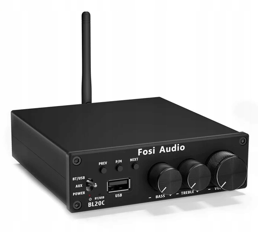 Fosi Audio BL20C 24V (Černý) 2.1 Bluetooth 5.0 Korekce tónů Usb