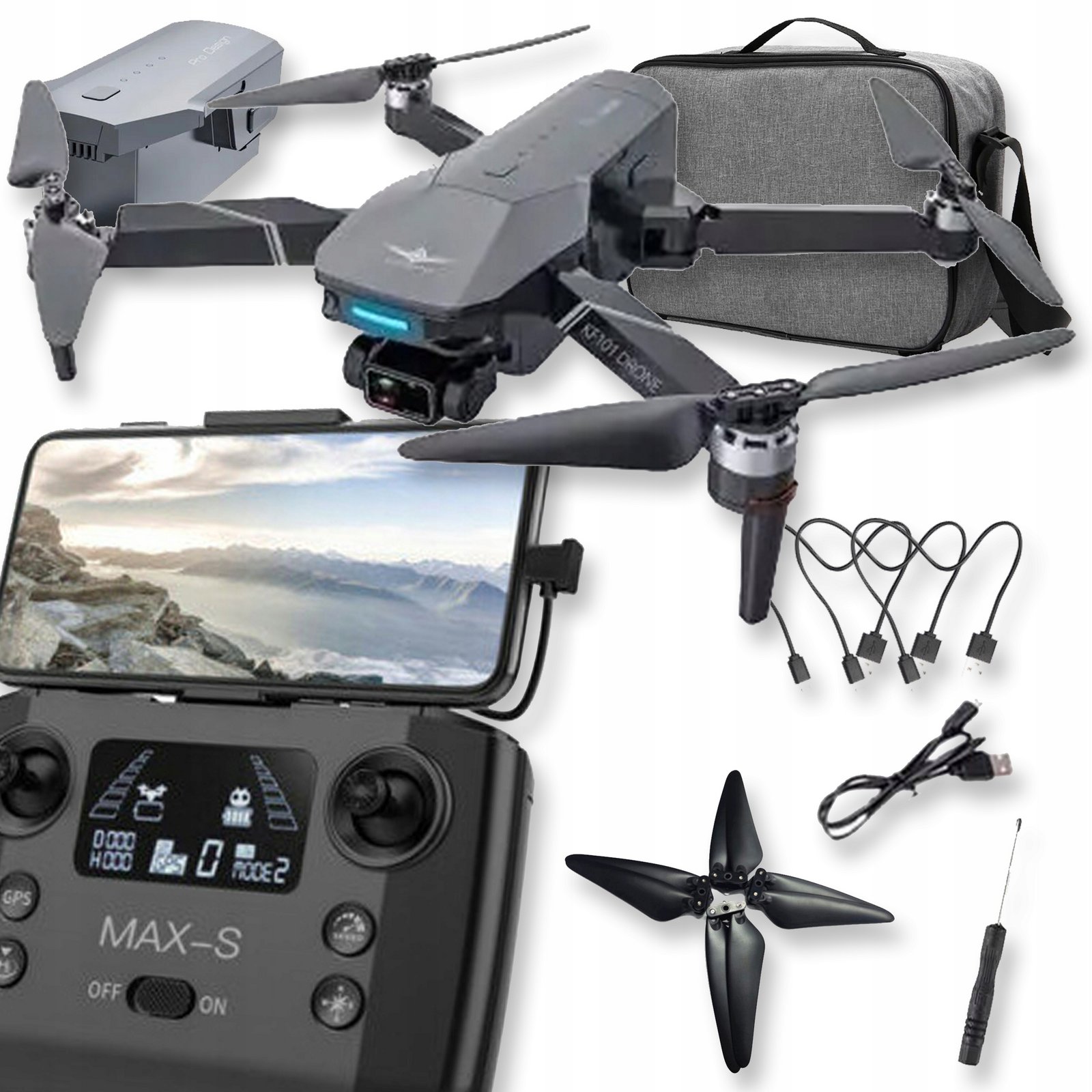 Dron Mini Pro Rc Krytka Wifi Air Kamera 4K Zavírání Pouzdra Set Hračka Držák