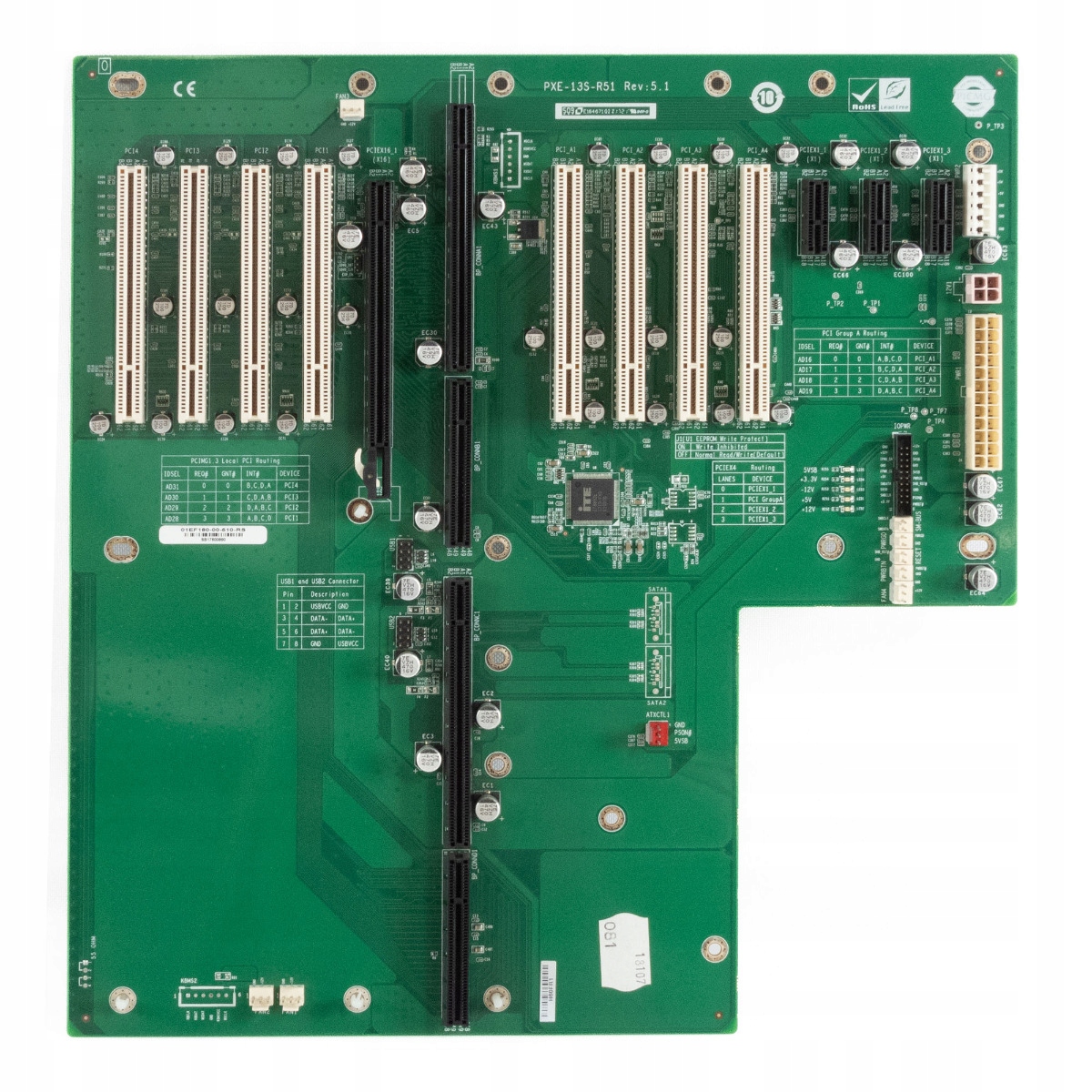 Iei PXE-13S-R51 Rev:5.1 PICMG1.3 Základní deska 8x Pci 4x PCIe