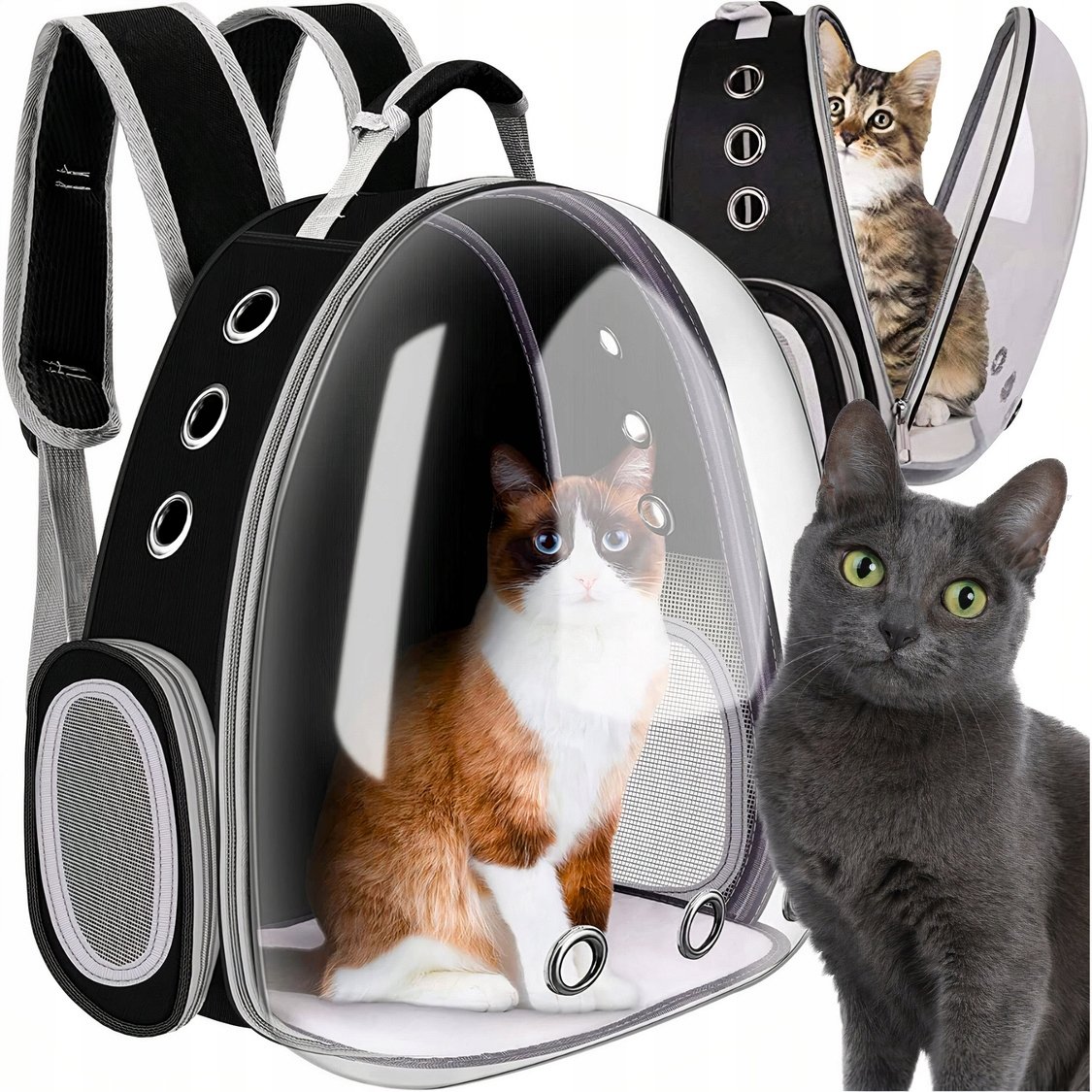 Batoh Pro Kočky Psa Přepravka Průhledný Odvětraný Na Psa Na Kočku