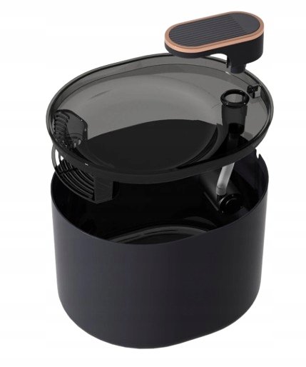 Fontána automatické krmítko pro kočky psa vodní dělo tichá černá