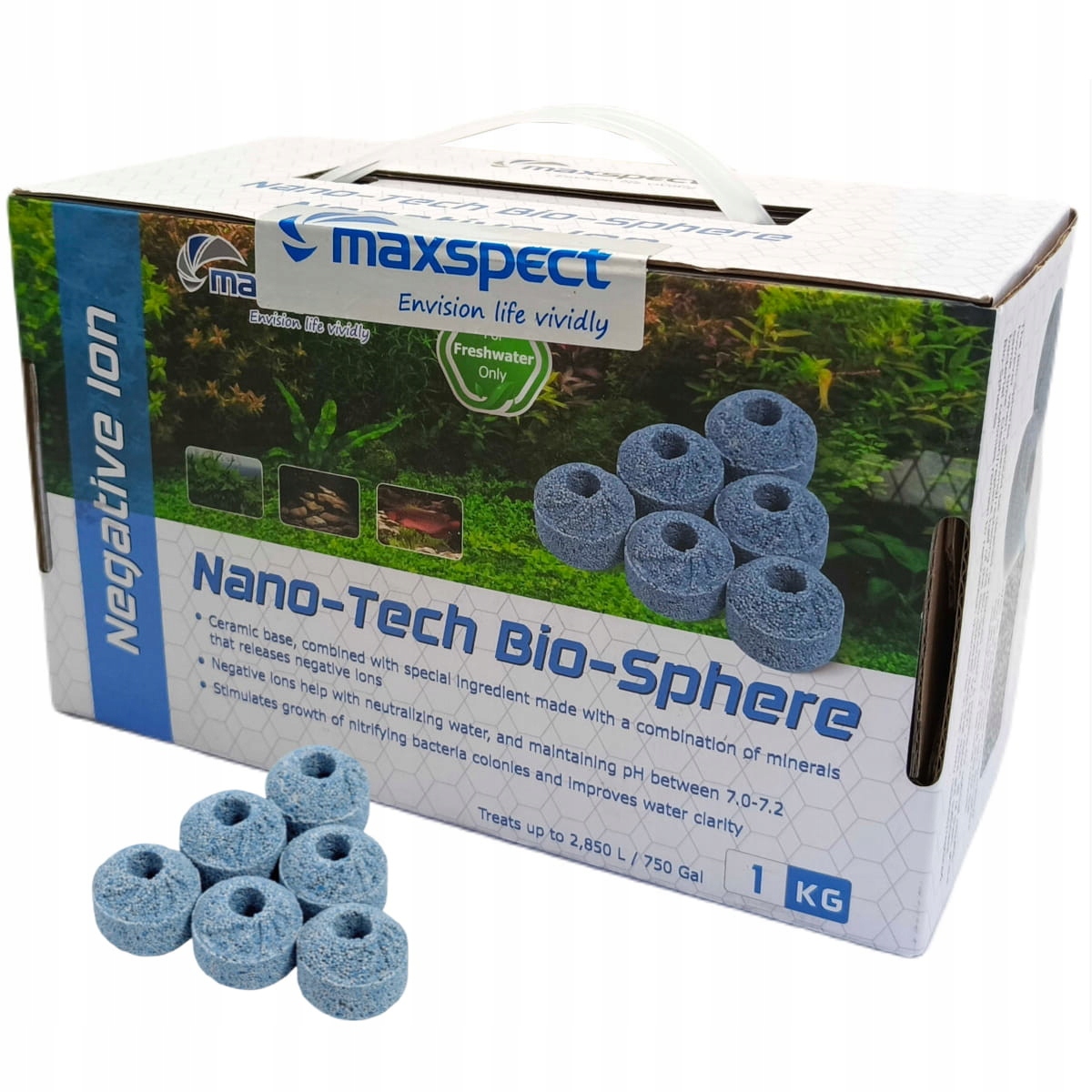Maxspect Nano-Tech Bio-Sphere Negative Ion 1kg Biologická vložka do filtru