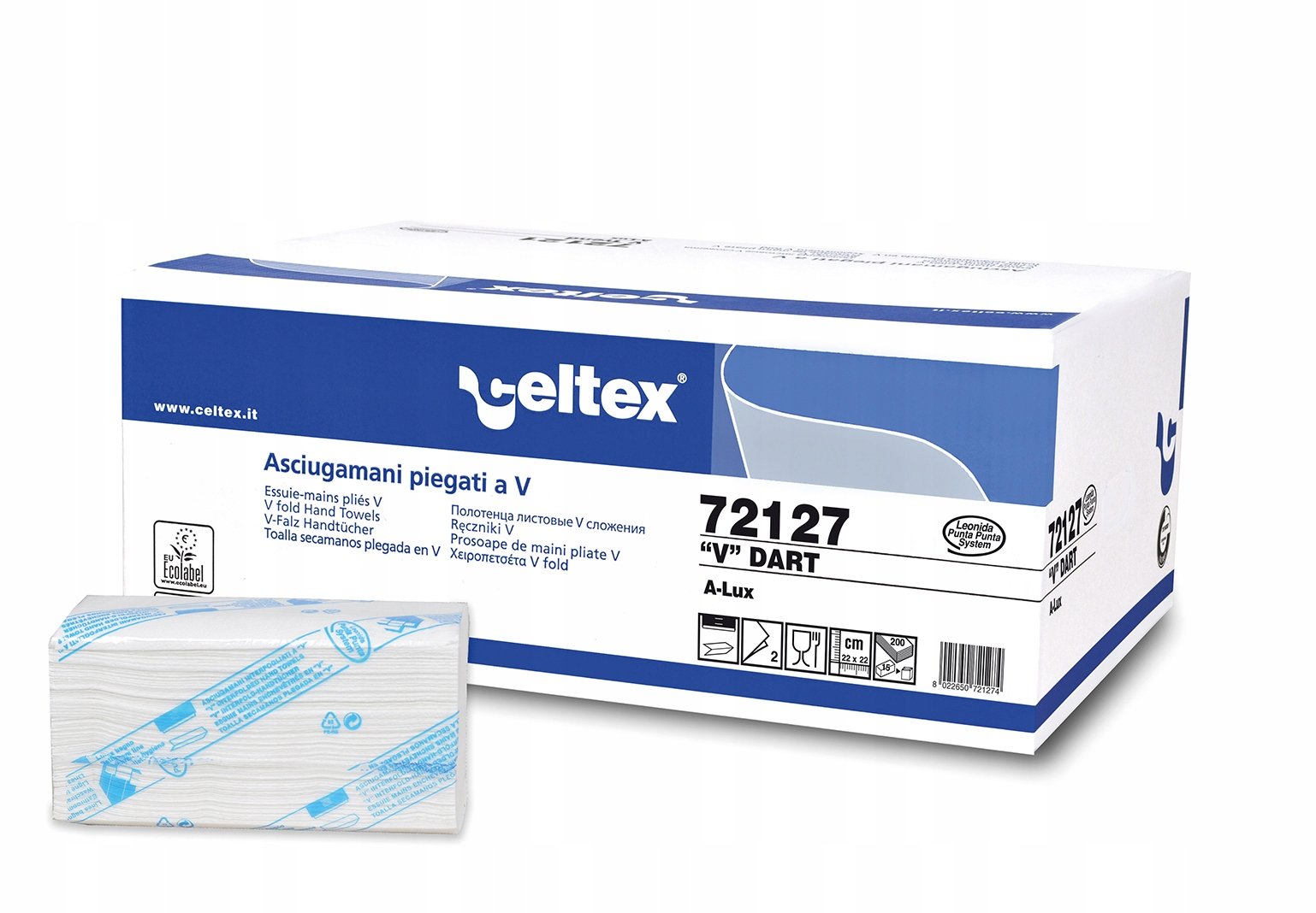 Papírové ručníky Celtex A-Lux, skládané V (zz), 3000(15X200)ks TORK-H3