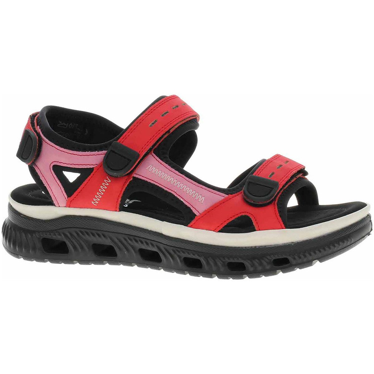 Rieker  Dámské sandály  64074-33 rot kombi  Červená