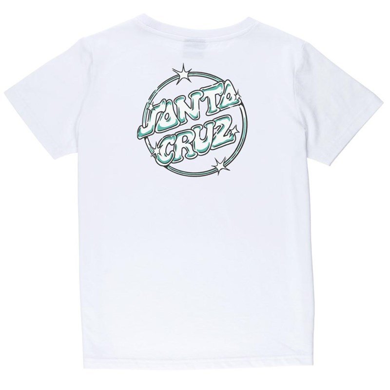 triko SANTA CRUZ - Youth Glint Dot T-Shirt White (WHITE)
