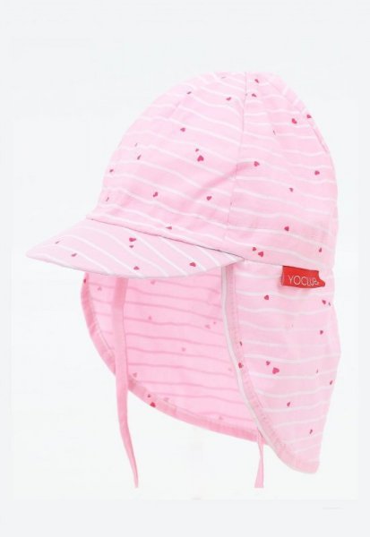 YO! CLE-119 Girl Srdce Dívčí čepice 44-46 cm růžová