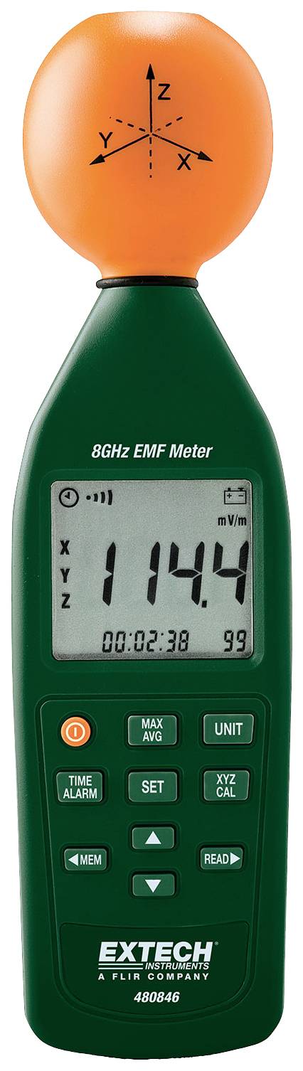 Extech Extech 480846 měřič vysokofrekvenčního (VF) elektrosmogu