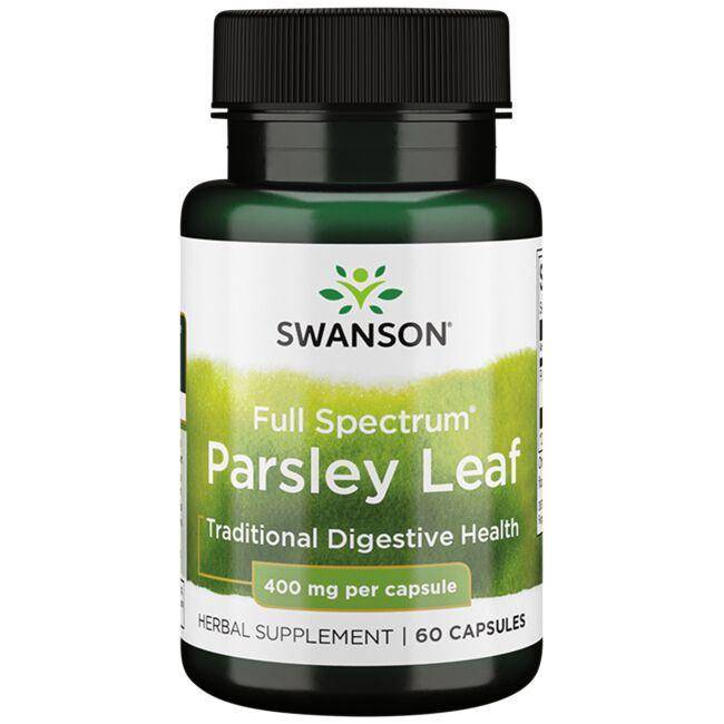 Swanson Parsley Leaf, list petržele, 400 mg, 60 kapslí