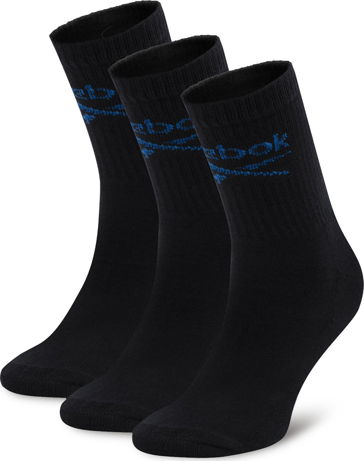 Sada 3 párů vysokých ponožek unisex Reebok R0258-SS24 (3-pack) Černá