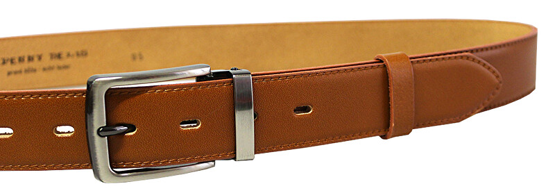 Penny Belts Pánský kožený společenský opasek 35-020-2-42 brown 110 cm